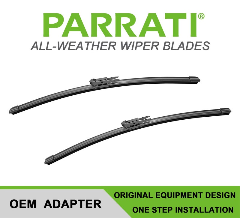 PARRATIÂ® 24 Inch &19 inch of High Performance Premium All-Season Automotive Replacement Front Windshield Wiper Blades for BMW M3 328i M340i 335i 328d, Easy DIY Install(Set of 2) - Image 3